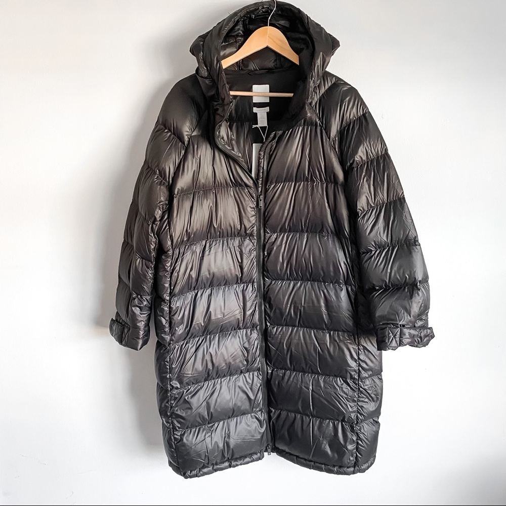 NWT H&M Lightweight Hooded Down Coat Size L